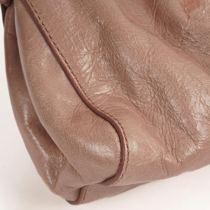 Miu Miu Vitello Shine Crossbody Clutch Bag Mughetto