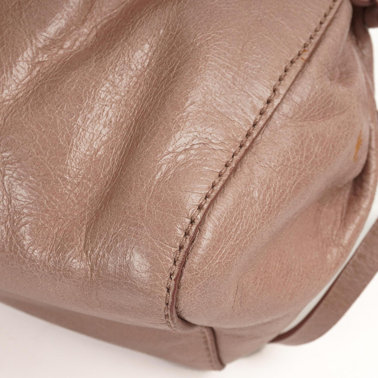 Miu Miu Vitello Shine Crossbody Clutch Bag Mughetto