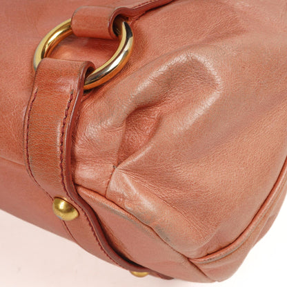 Miu Miu Vitello Shine Satchel Bag Rosa