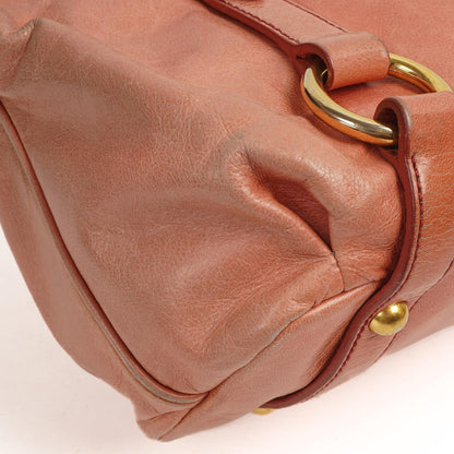 Miu Miu Vitello Shine Satchel Bag Rosa
