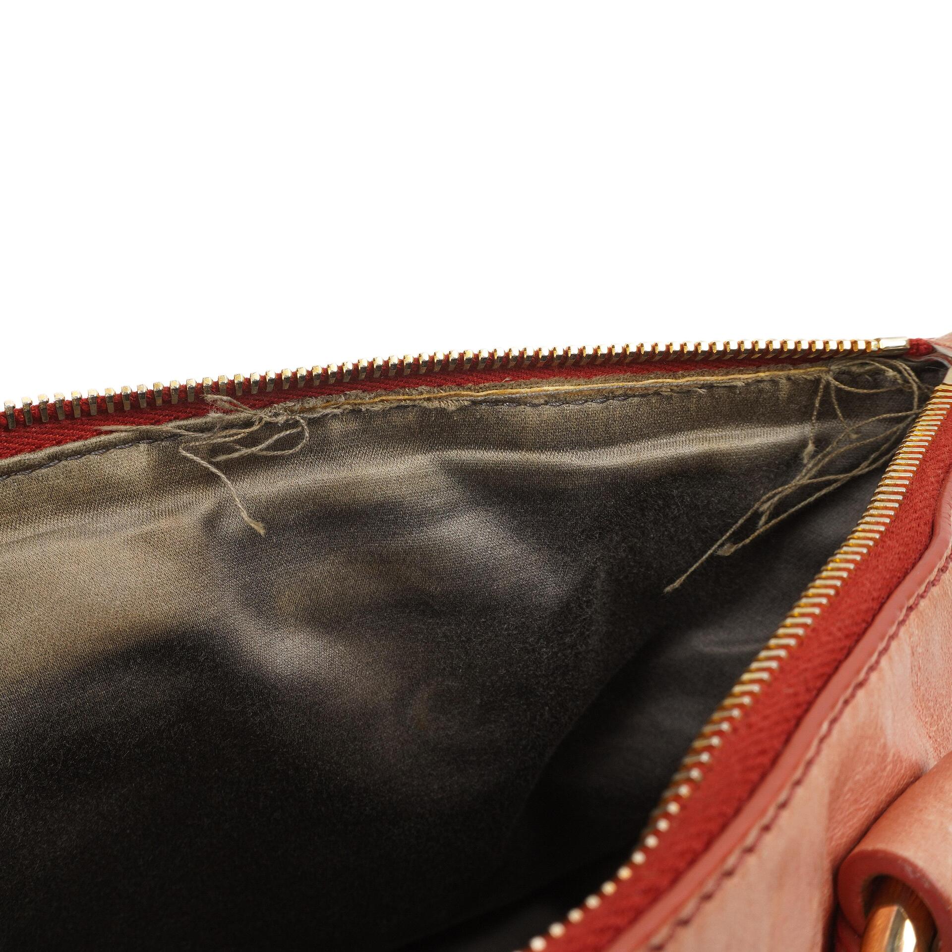 Miu Miu Vitello Shine Satchel Bag Rosa