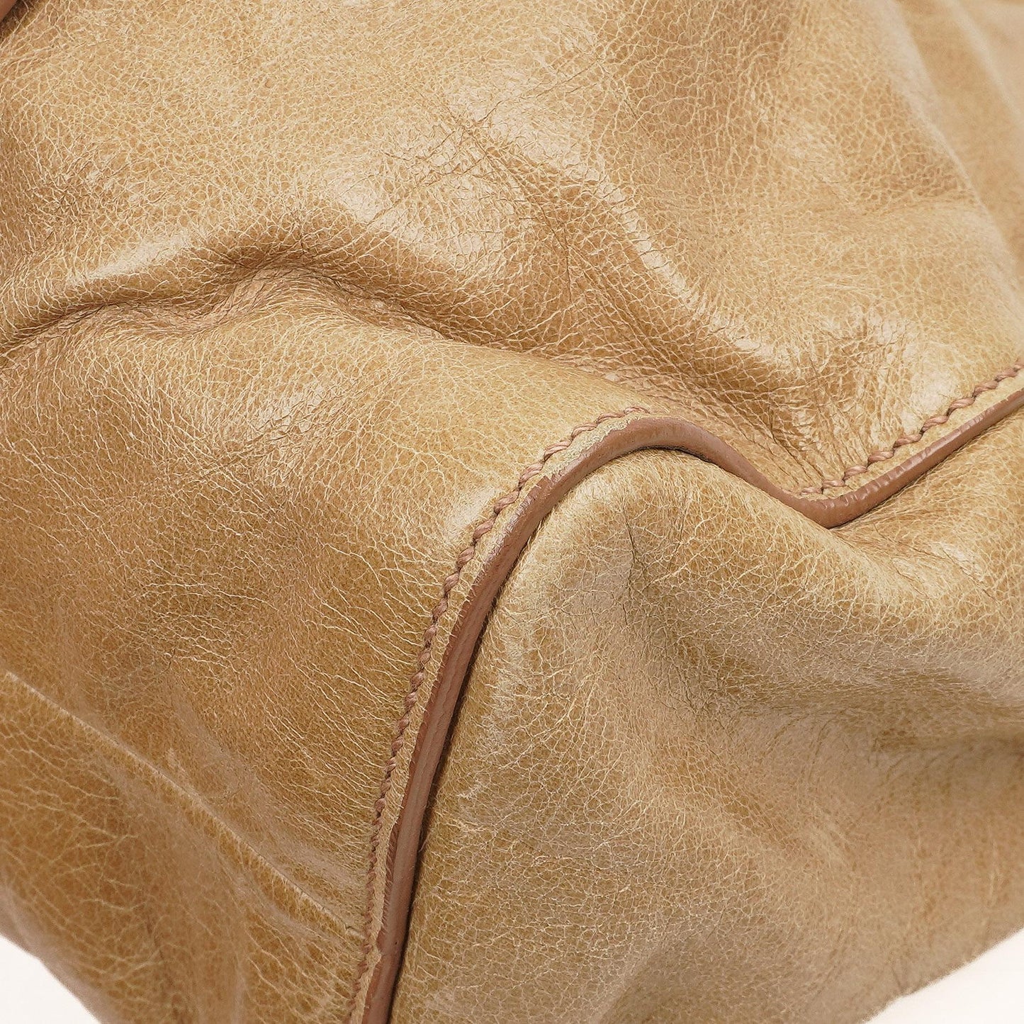 Miu Miu Vitello Shine Sabbia Satchel Tasche