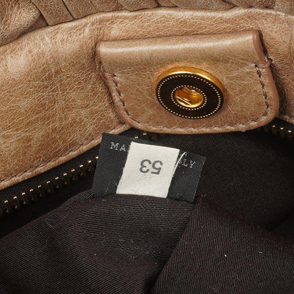 Miu Miu Vitello Shine Sabbia Satchel Tasche