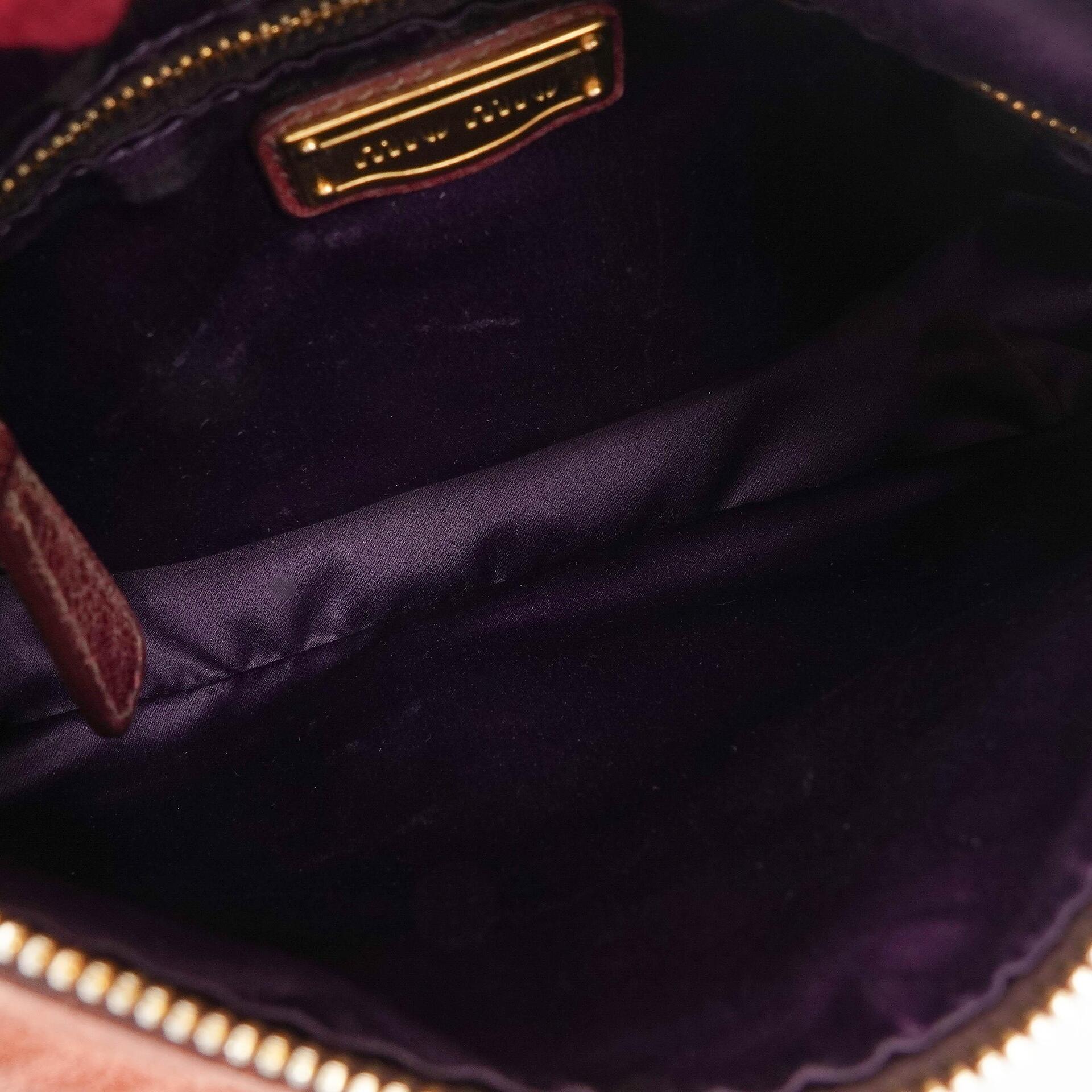 Miu Miu Vitello Twist Sandalo Crossbody Bag
