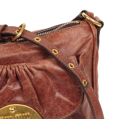 Miu Miu Vitello Twist Sandalo Crossbody Bag