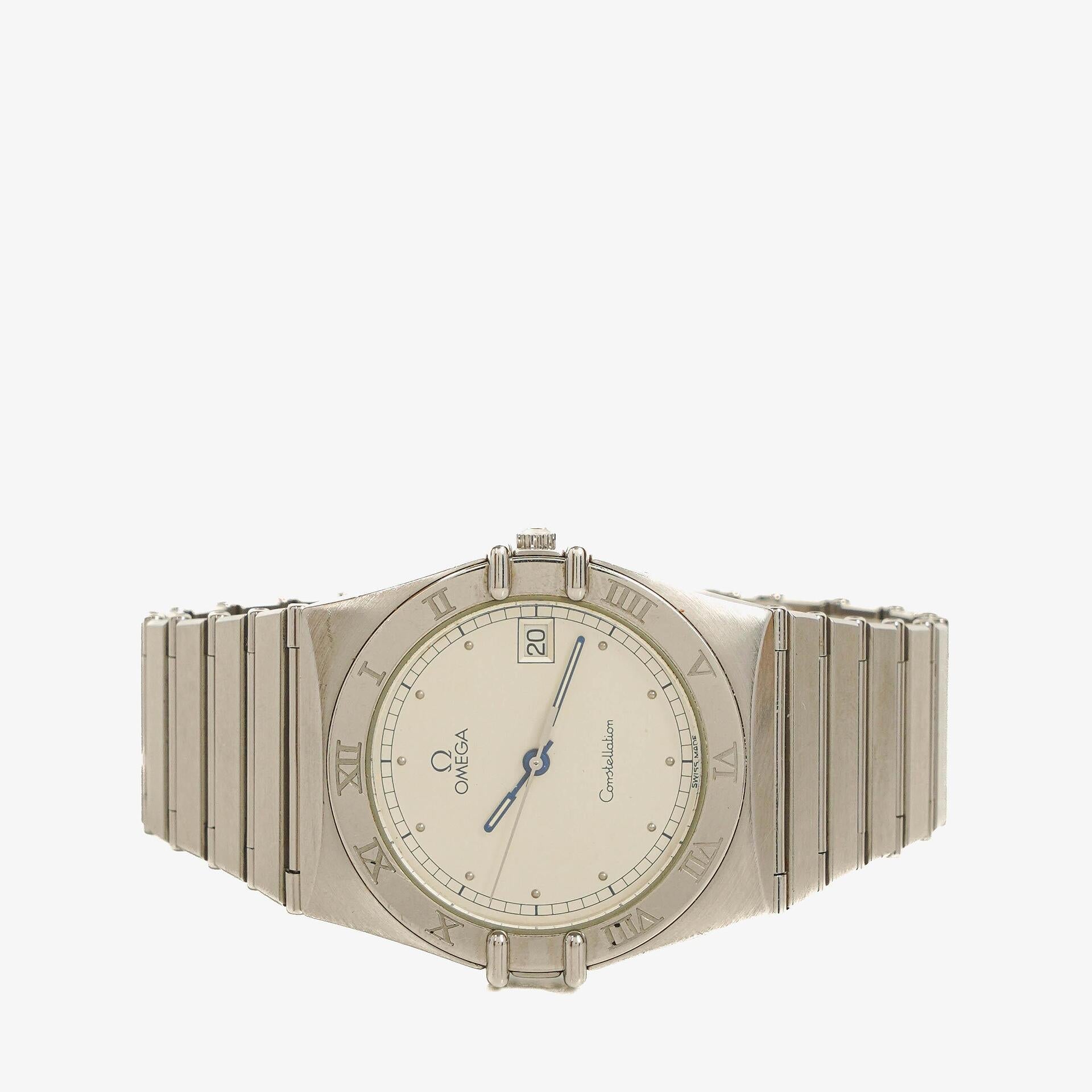 Omega Constellation Manhattan Quarzuhr aus Edelstahl, 33 mm