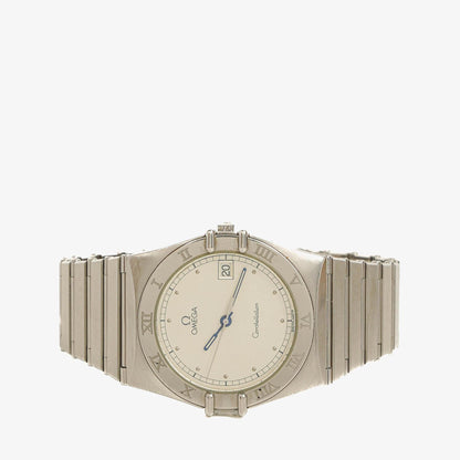 Omega Constellation Manhattan Quarzuhr aus Edelstahl, 33 mm