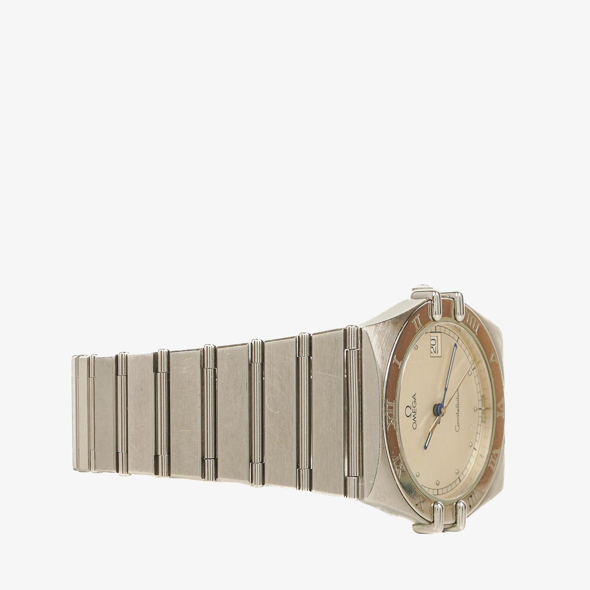Omega Constellation Manhattan Quarzuhr aus Edelstahl, 33 mm