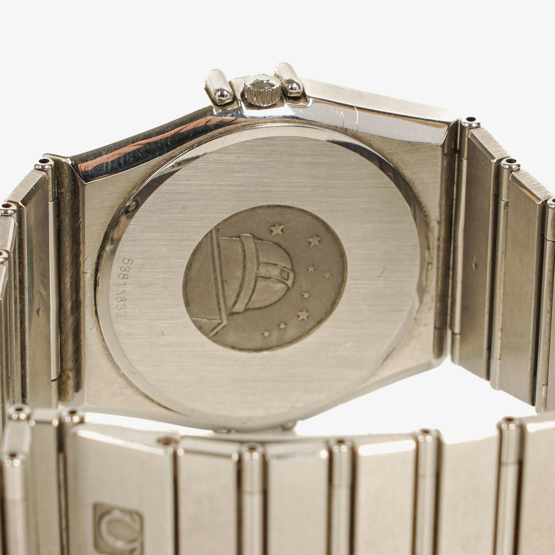 Omega Constellation Manhattan Quarzuhr aus Edelstahl, 33 mm
