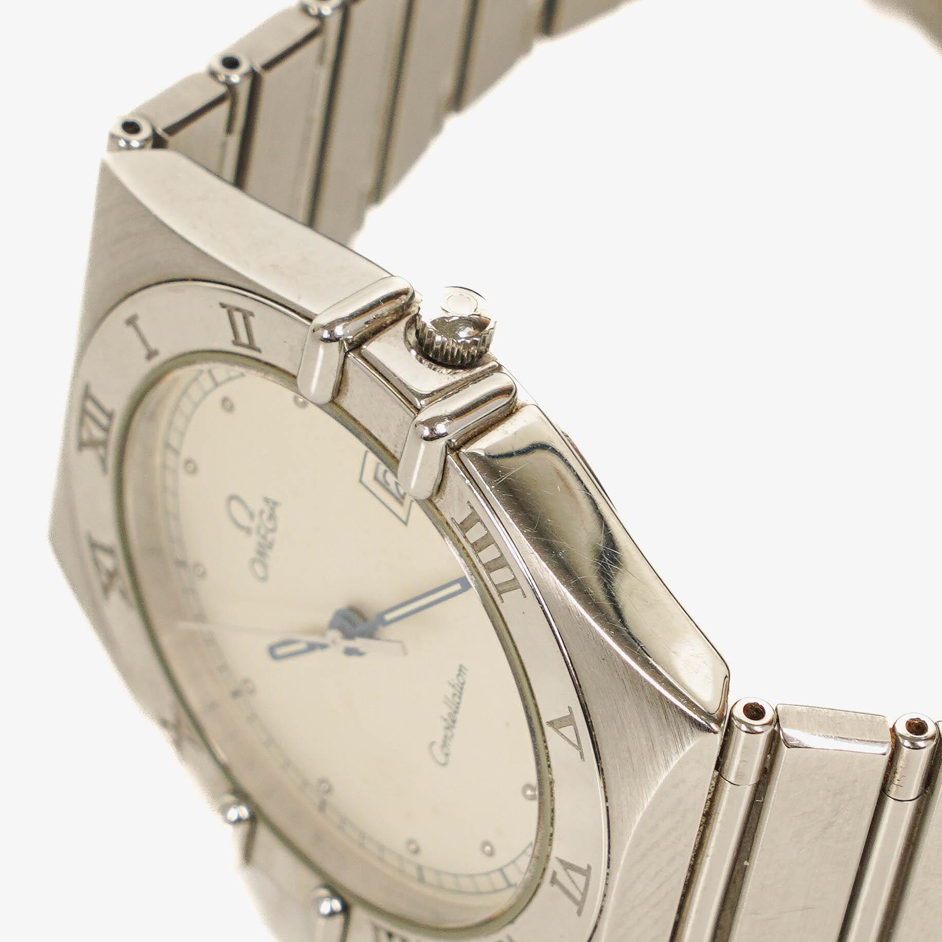 Omega Constellation Manhattan Quarzuhr aus Edelstahl, 33 mm