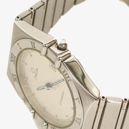Omega Constellation Manhattan Quarzuhr aus Edelstahl, 33 mm