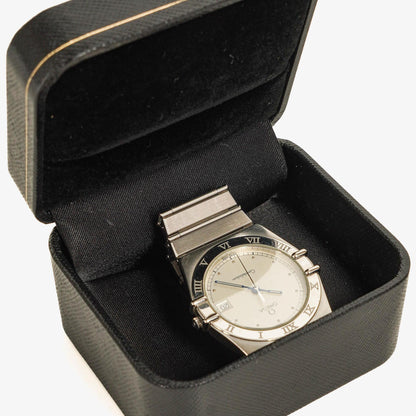 Omega Constellation Manhattan Quarzuhr aus Edelstahl, 33 mm