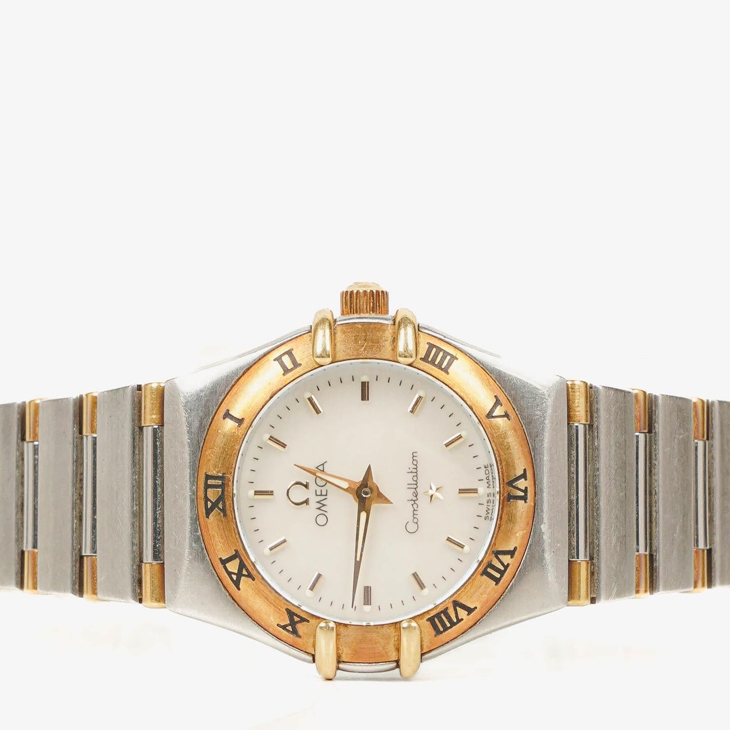 Omega Constellation Quarzuhr aus Edelstahl, 23 mm