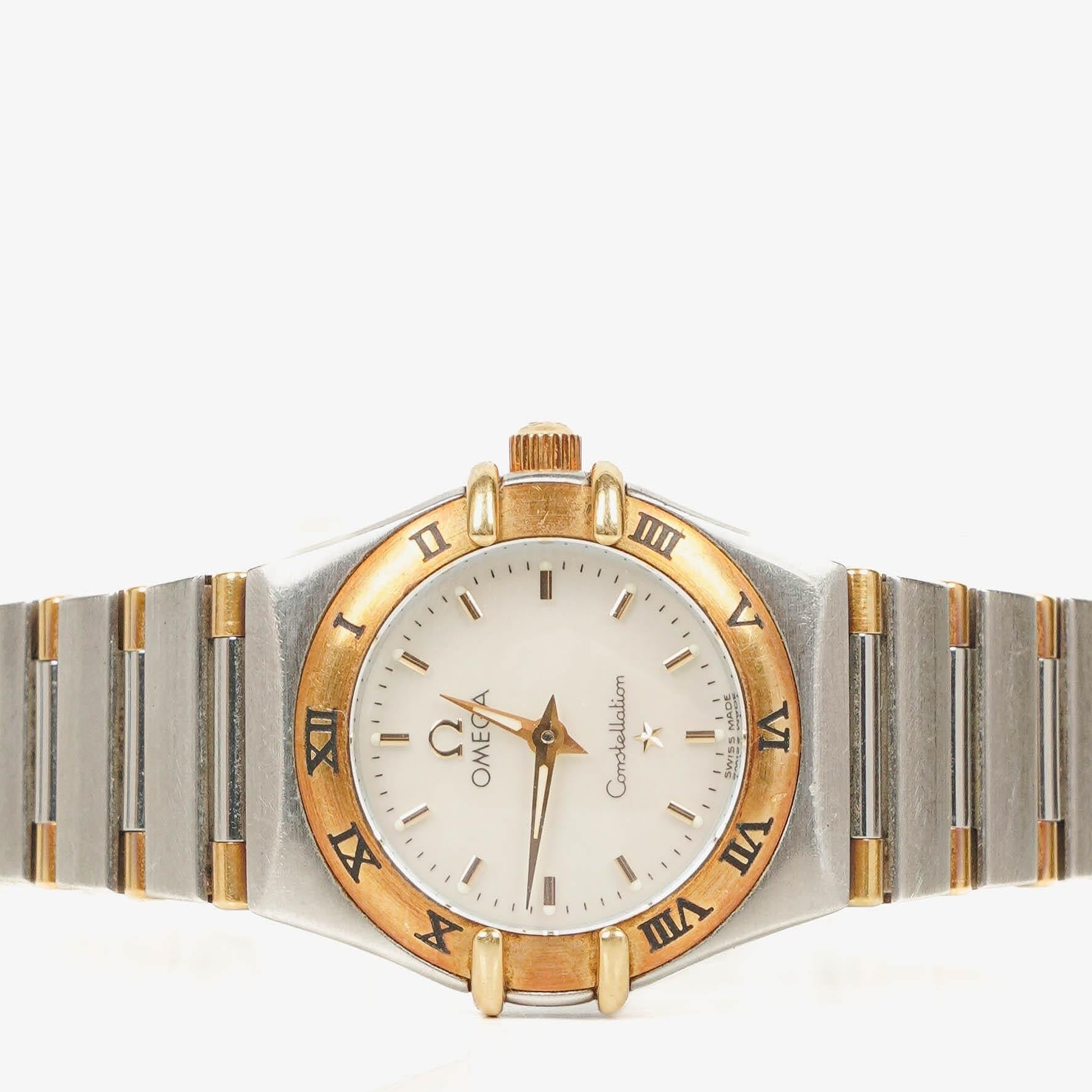 Omega Constellation Quarzuhr aus Edelstahl, 23 mm