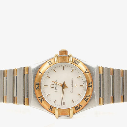Omega Constellation Quarzuhr aus Edelstahl, 23 mm