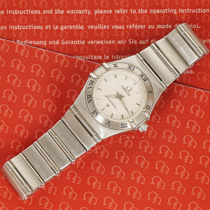 Omega Constellation Quarzuhr aus Edelstahl 23mm