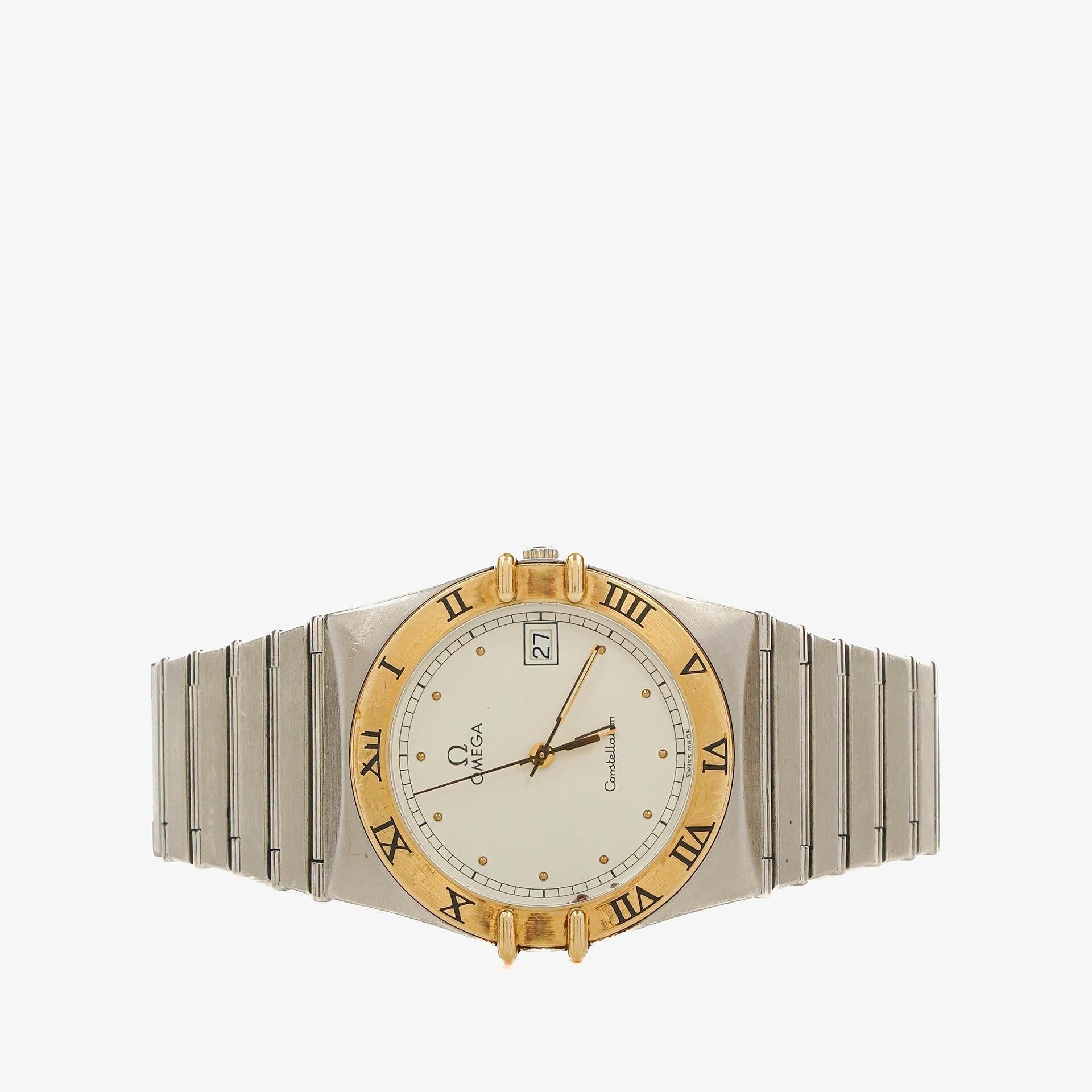 Omega Constellation Quarzuhr aus Edelstahl, 32 mm