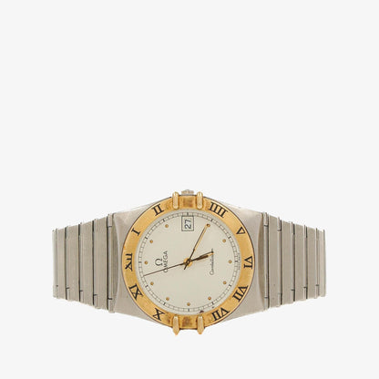 Omega Constellation Quarzuhr aus Edelstahl, 32 mm