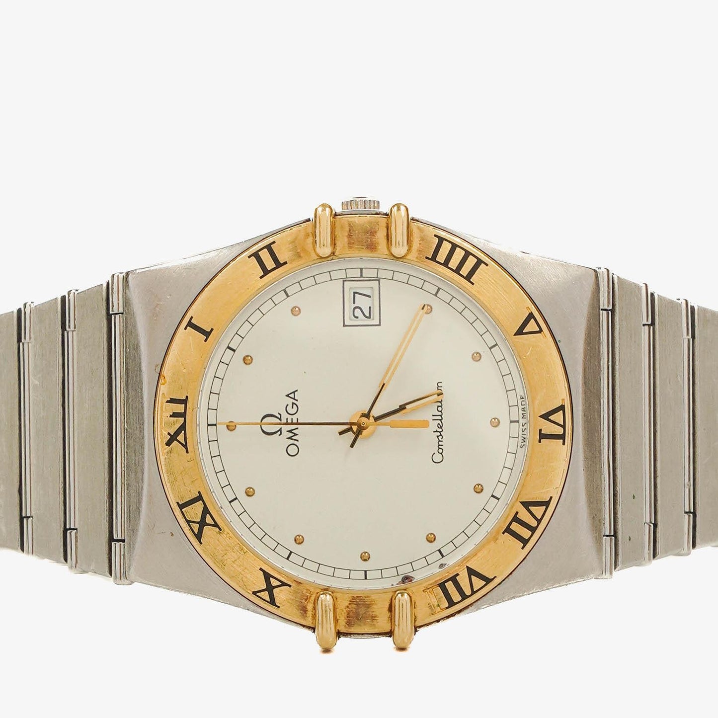 Omega Constellation Quarzuhr aus Edelstahl, 32 mm