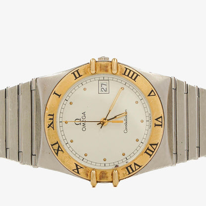 Omega Constellation Quarzuhr aus Edelstahl, 32 mm