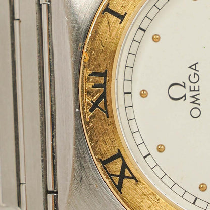Omega Constellation Quarzuhr aus Edelstahl, 32 mm