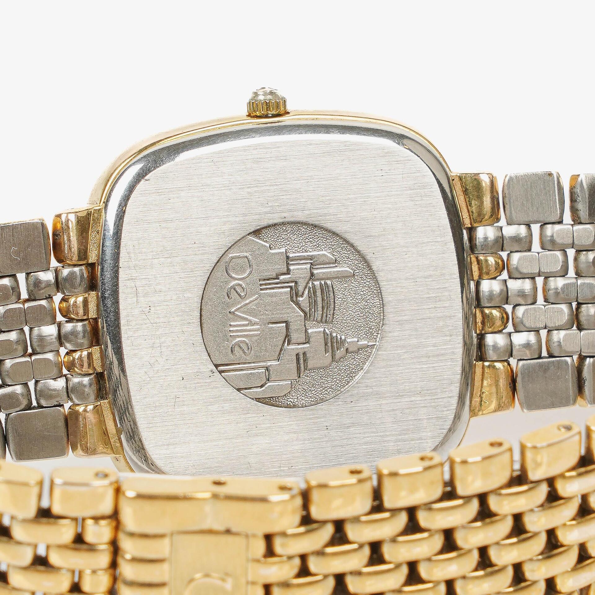 Omega De Ville 30 mm Quarzuhr aus vergoldetem Edelstahl