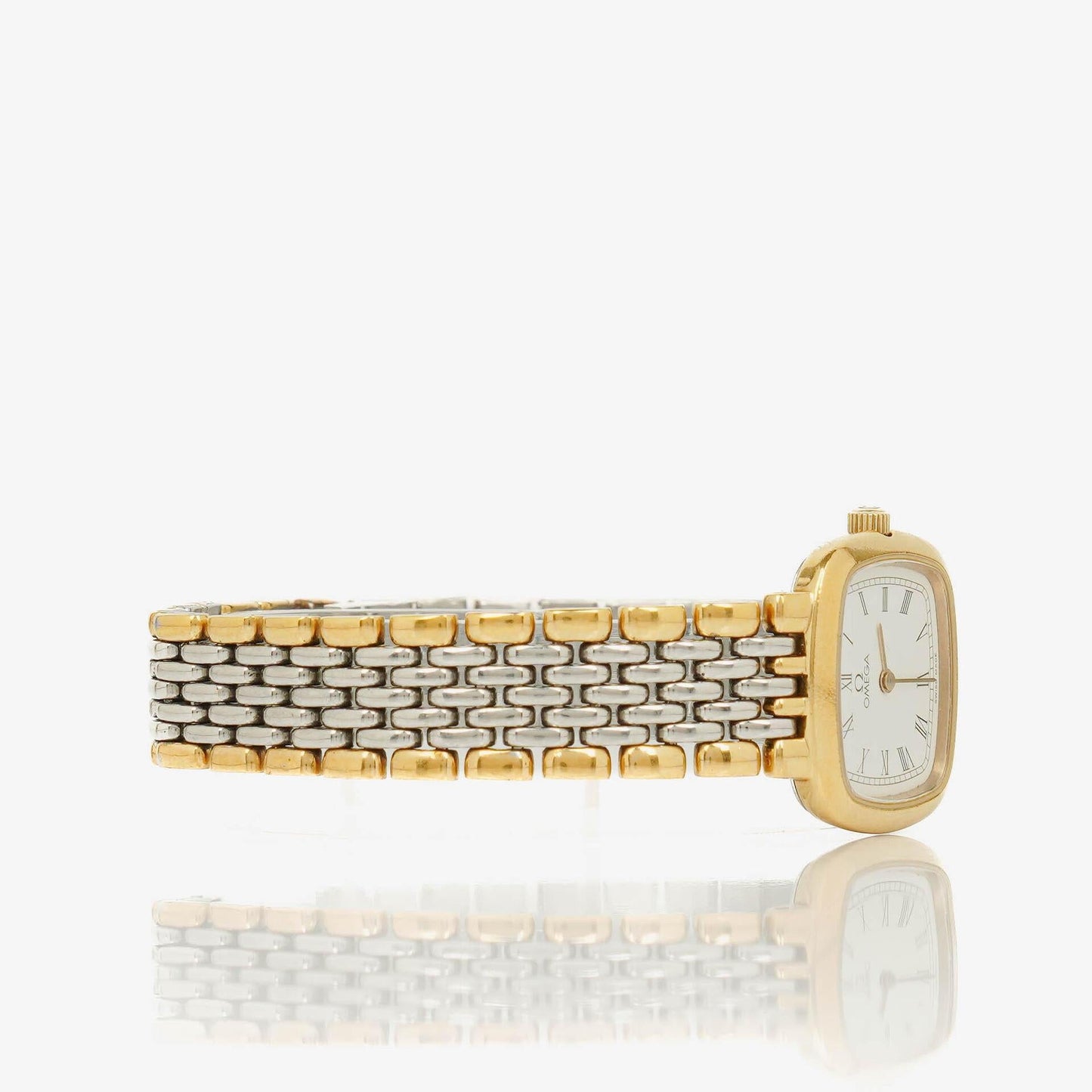 Omega De Ville Damen-Quarzuhr aus Edelstahl, 21 mm