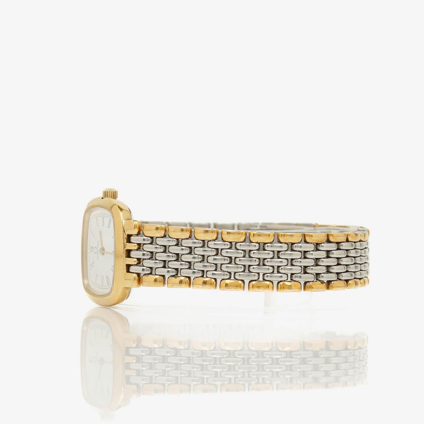 Omega De Ville Damen-Quarzuhr aus Edelstahl, 21 mm