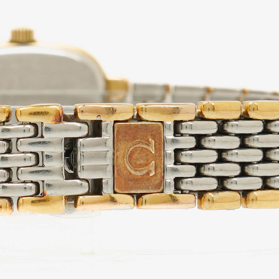 Omega De Ville Damen-Quarzuhr aus Edelstahl, 21 mm