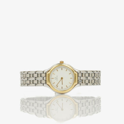 Omega De Ville 23 mm Quarzuhr aus Edelstahl
