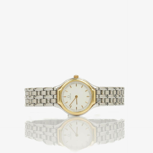 Omega De Ville 23 mm Quarzuhr aus Edelstahl