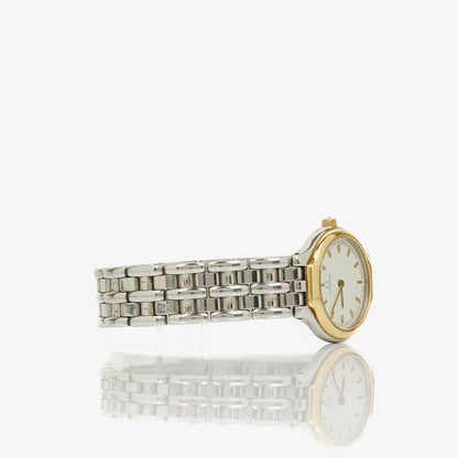 Omega De Ville 23 mm Quarzuhr aus Edelstahl