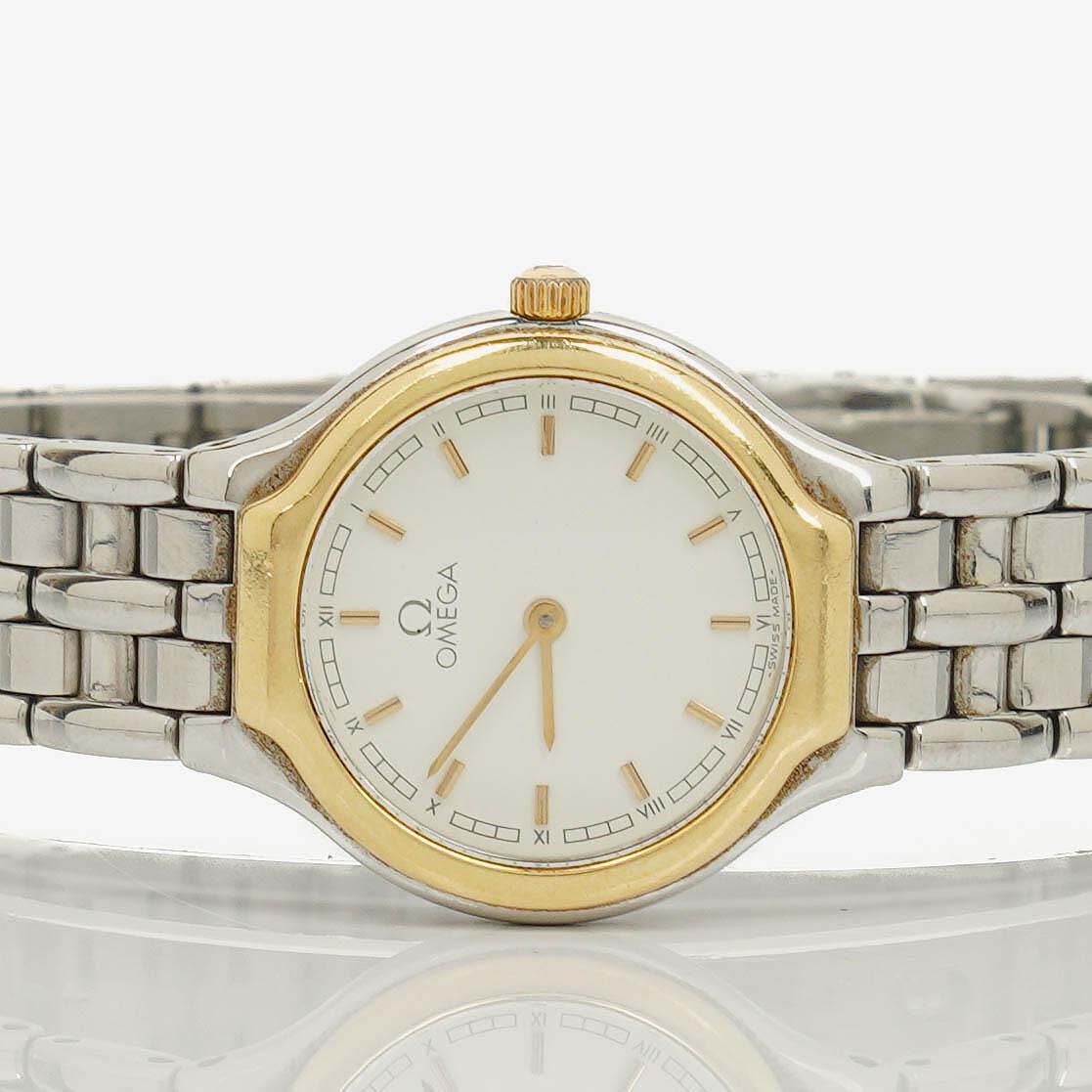 Omega De Ville 23 mm Quarzuhr aus Edelstahl