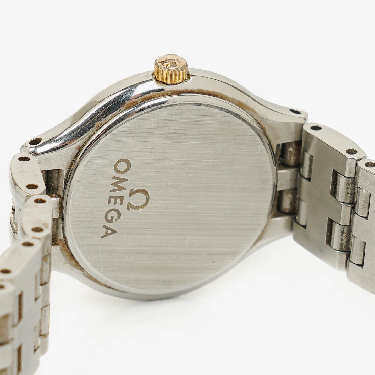 Omega De Ville 23 mm Quarzuhr aus Edelstahl