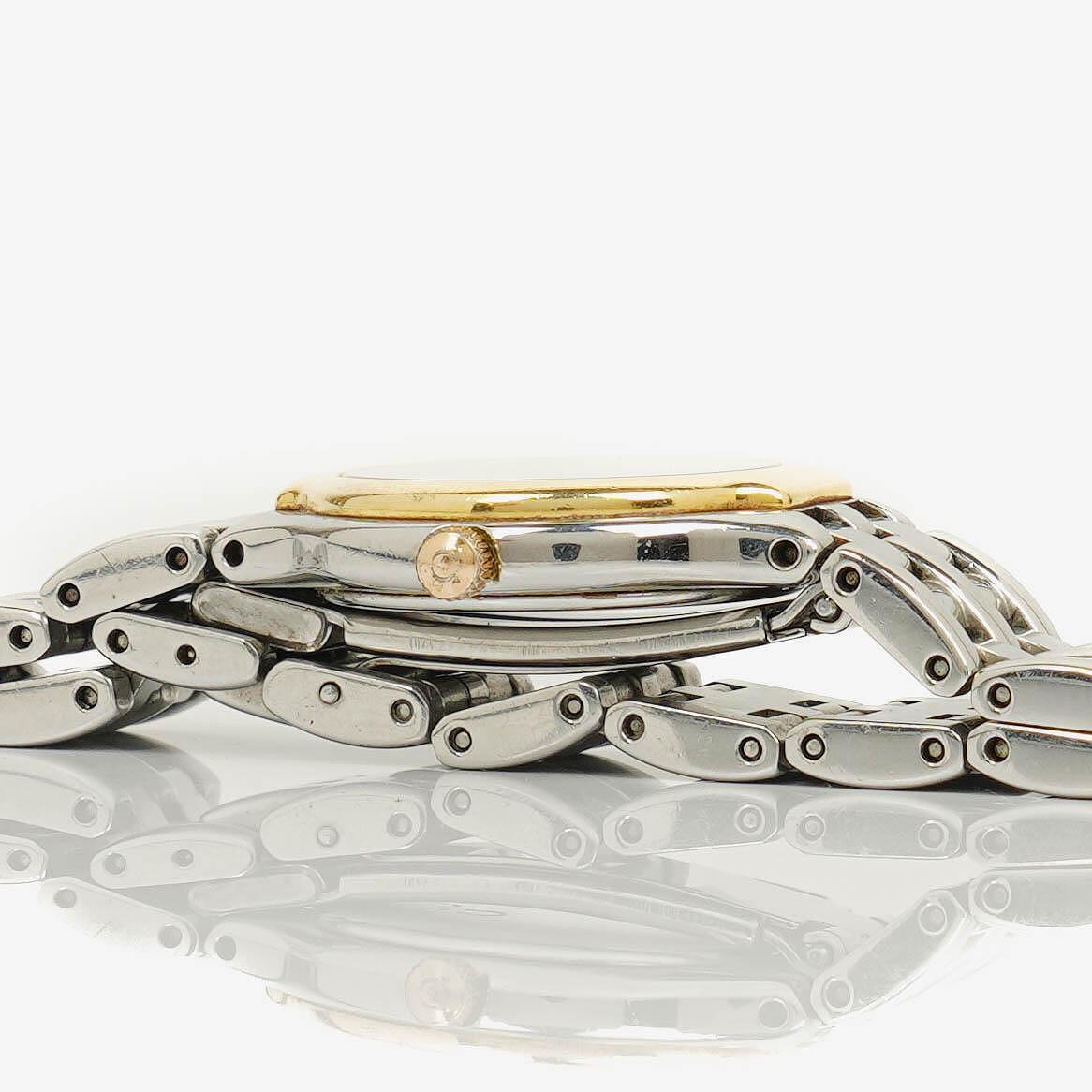 Omega De Ville 23 mm Quarzuhr aus Edelstahl