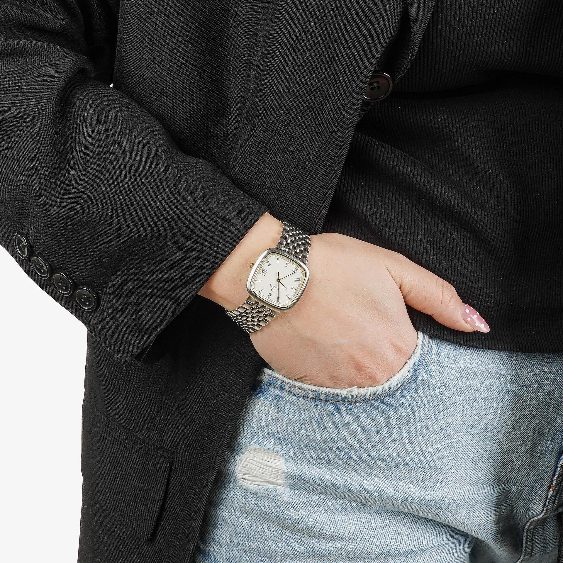 Omega De Ville Quarzuhr 30 mm aus Edelstahl