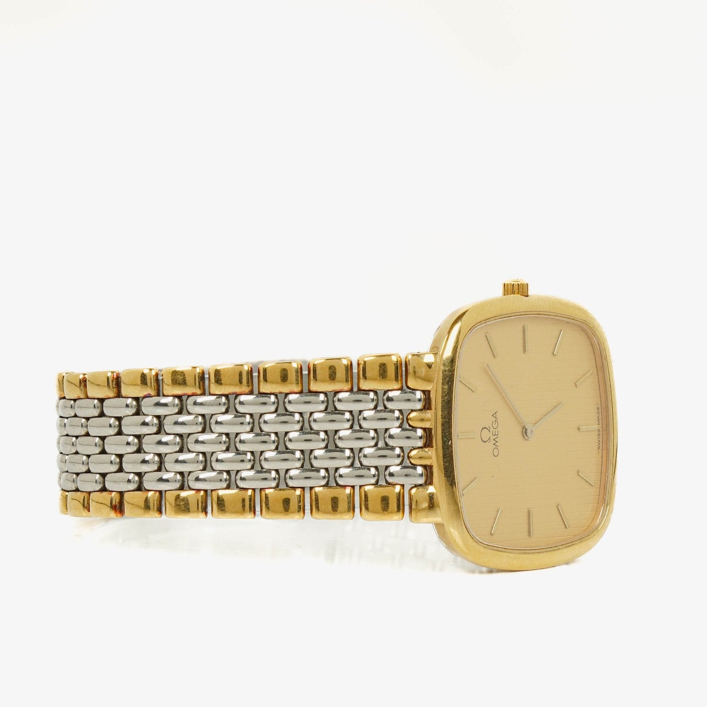 Omega De Ville 30 mm Quarzuhr aus Edelstahl
