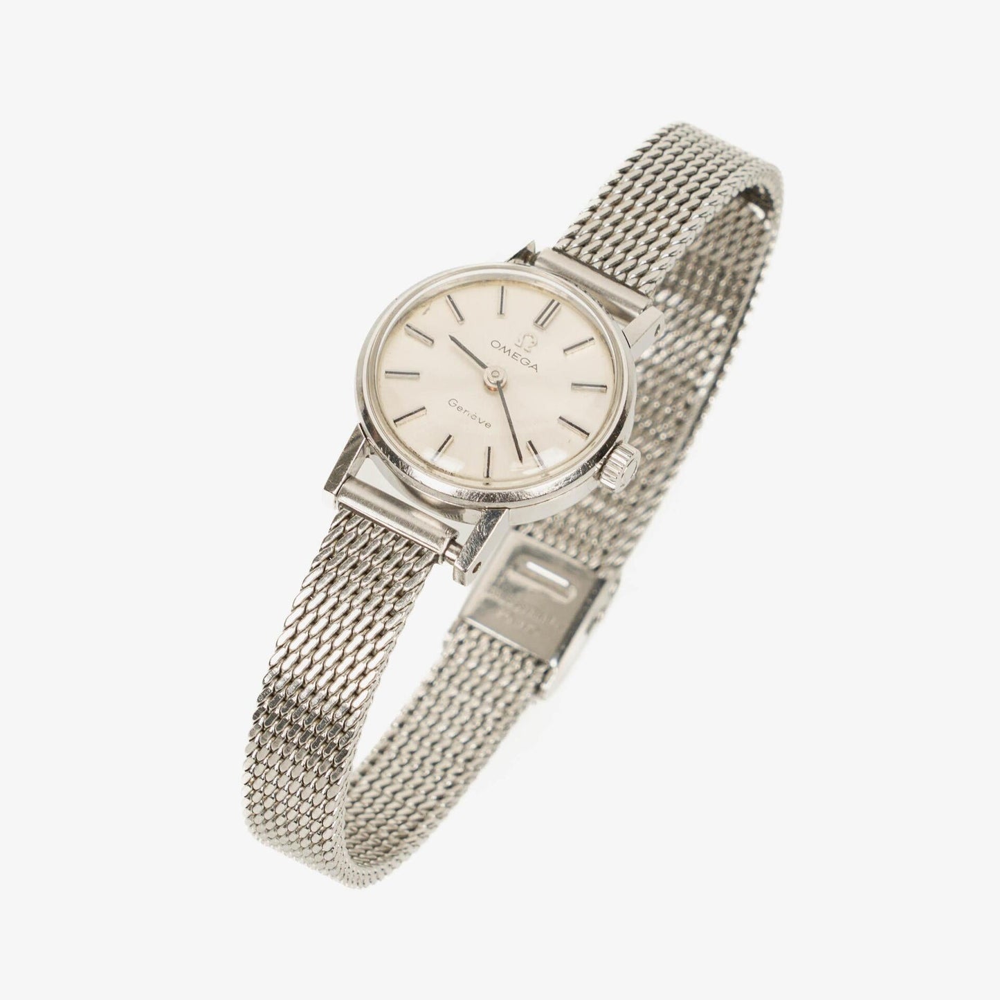 Omega Geneve Damenuhr aus Edelstahl