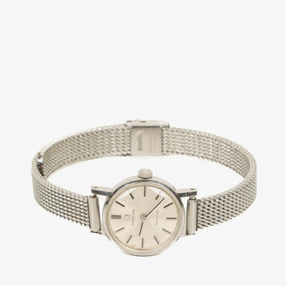 Omega Geneve Damenuhr aus Edelstahl