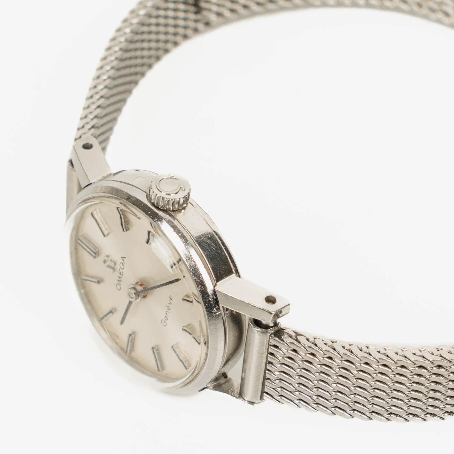 Omega Geneve Damenuhr aus Edelstahl