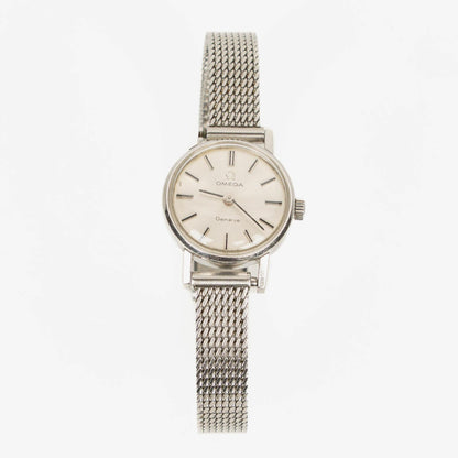 Omega Geneve Damenuhr aus Edelstahl