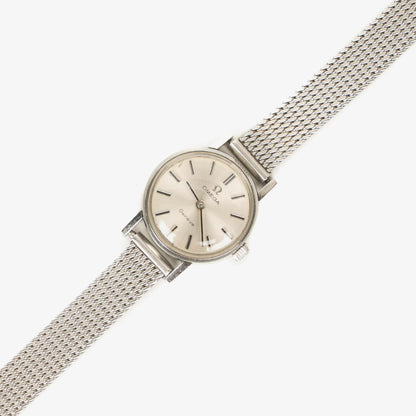 Omega Geneve Damenuhr aus Edelstahl