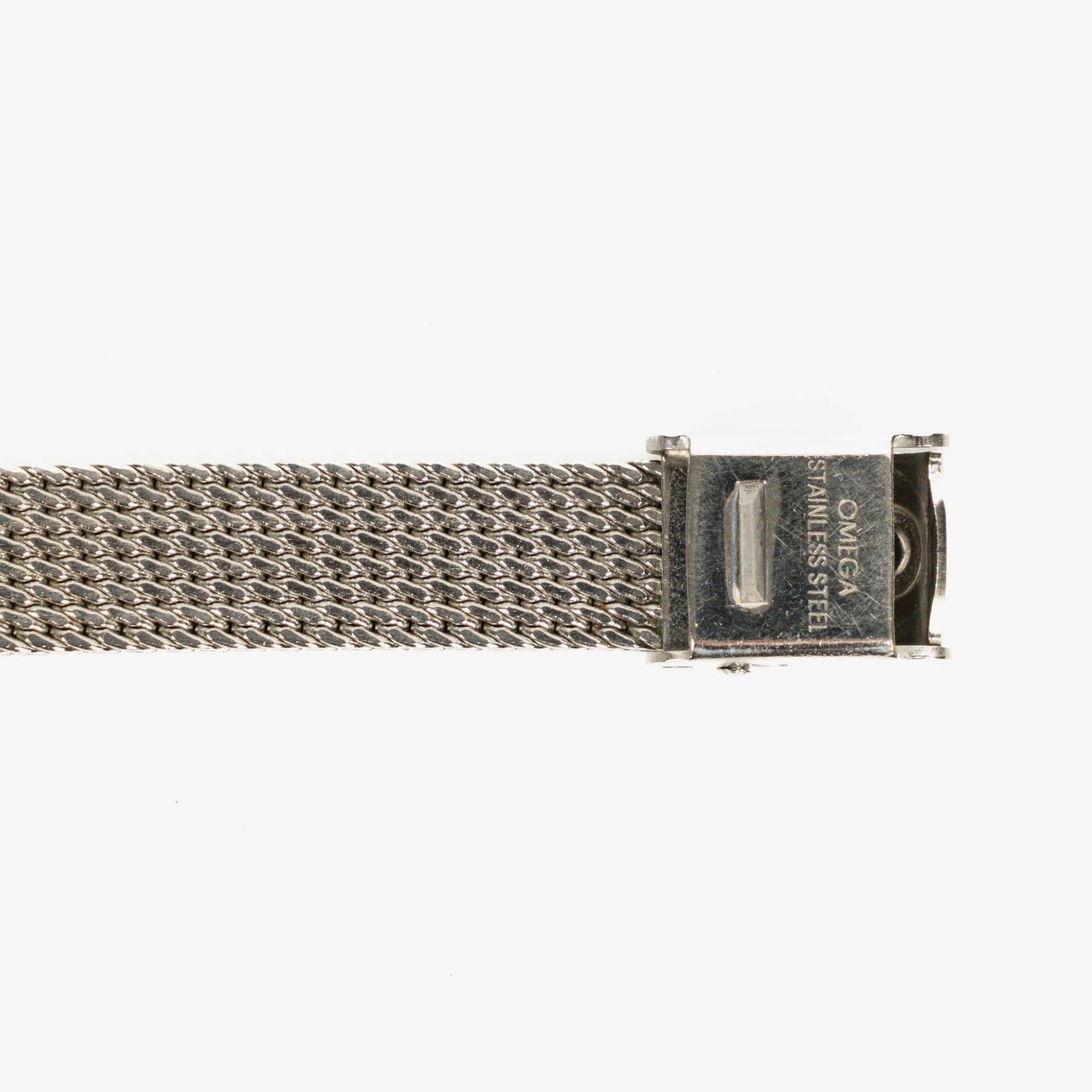 Omega Geneve Damenuhr aus Edelstahl