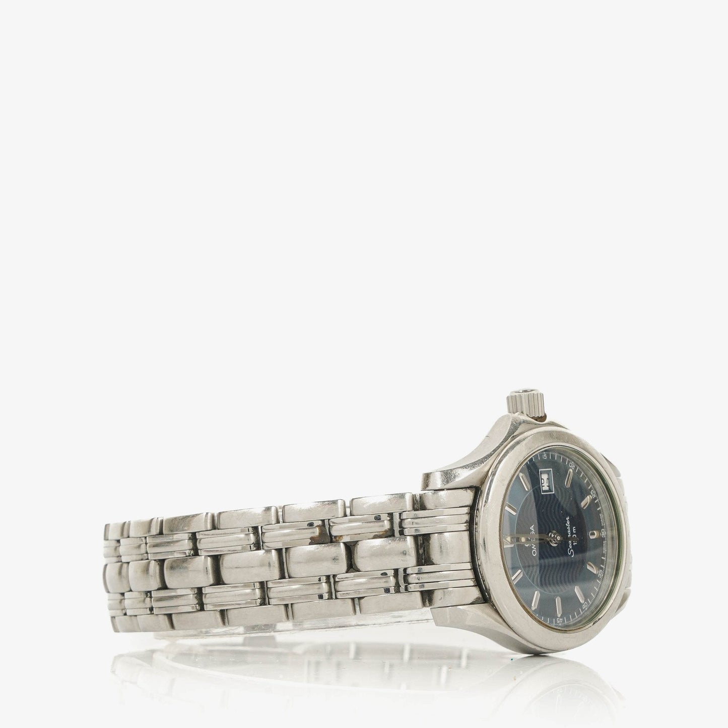 Omega Seamaster 120M 30 mm Quarzuhr aus Edelstahl in Blau