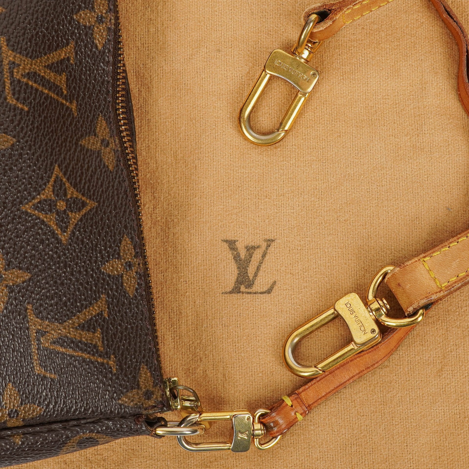 Louis Vuitton Pochette Accessoires Clutch aus Monogram Canvas