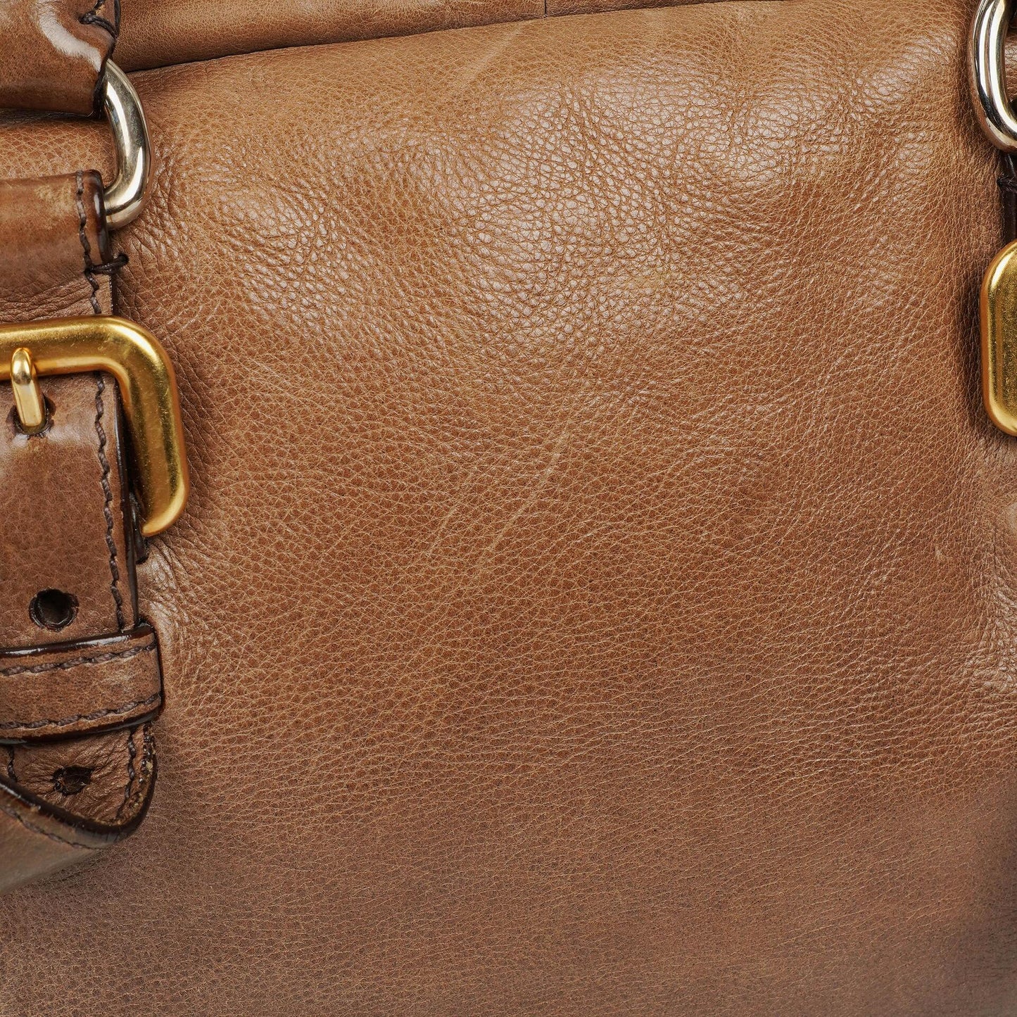 Prada Satchel-Tasche aus Ardesia/Fumo Ombre Glace Leder mit Reißverschlüssen