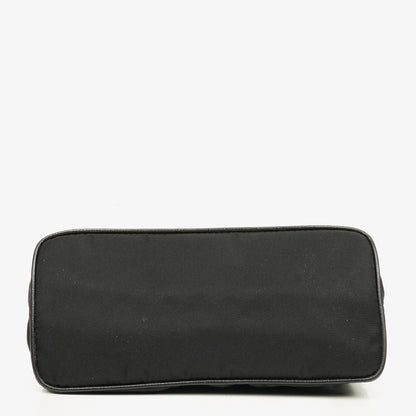 Prada Schultertasche aus schwarzem Tessuto und Saffiano-Leder