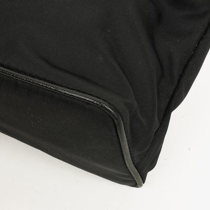 Prada Schultertasche aus schwarzem Tessuto und Saffiano-Leder