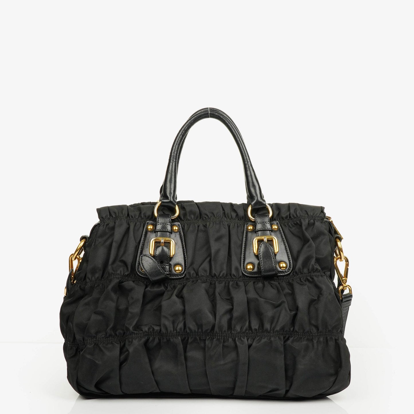Prada Tessuto Gaufre Tasche aus schwarzem Nylon