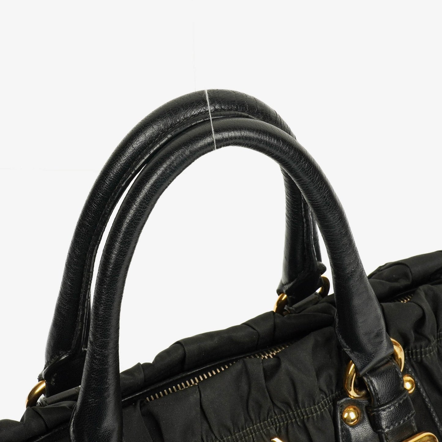 Prada Tessuto Gaufre Tasche aus schwarzem Nylon